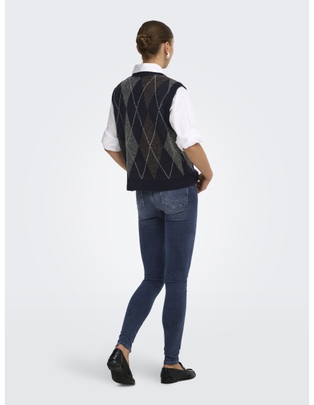 Pull Argyle Night Sky ONLRHOMBUS ONLY - 2 | TOPS